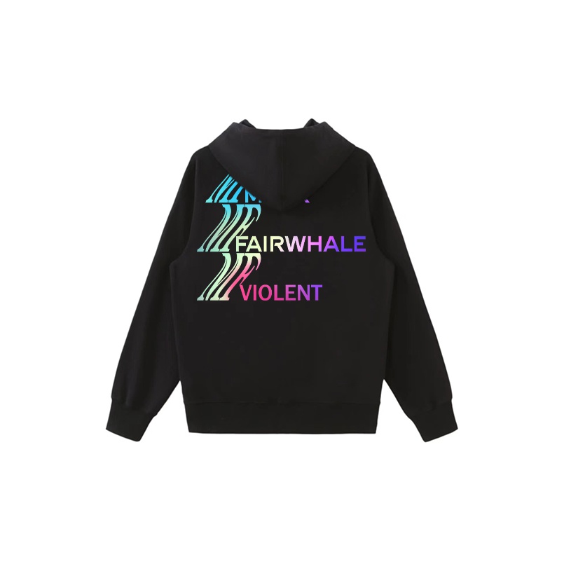 FAIRWHALE Sweatshirts Unisex Navy Blue XL - POIZON