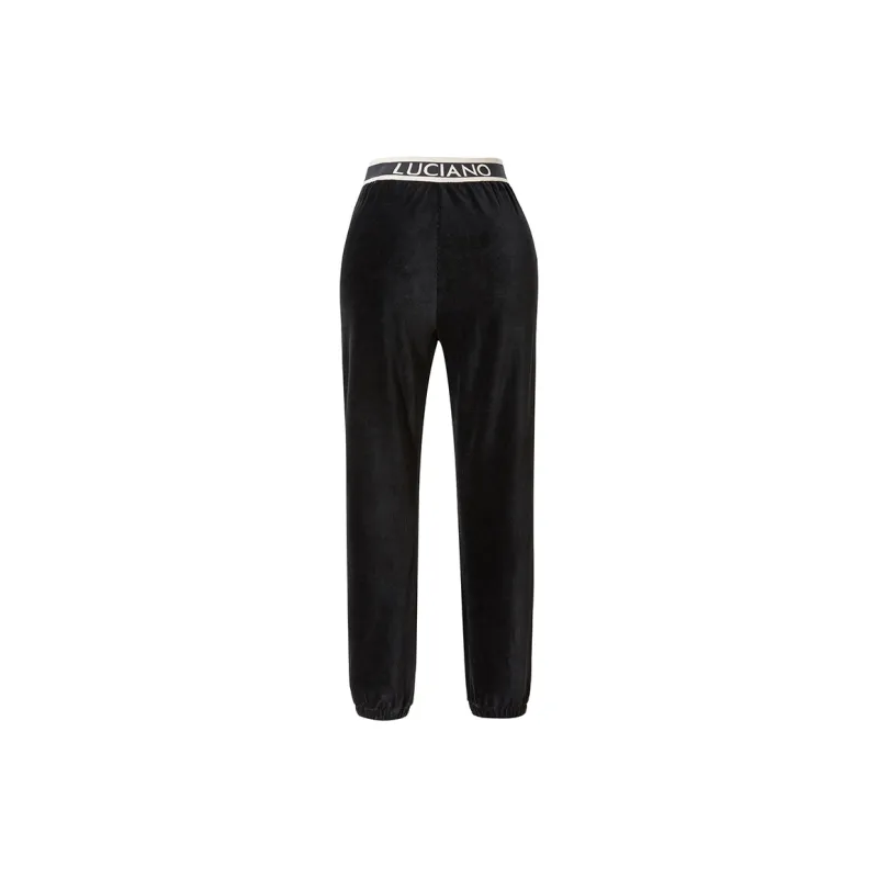 Charlie Luciano Straight Moderate Casual Pants Unisex Black-2