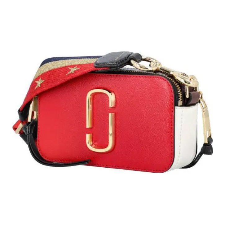 MARC JACOBS Leather Crossbody Bag Shoulder Bag Unisex Red-3