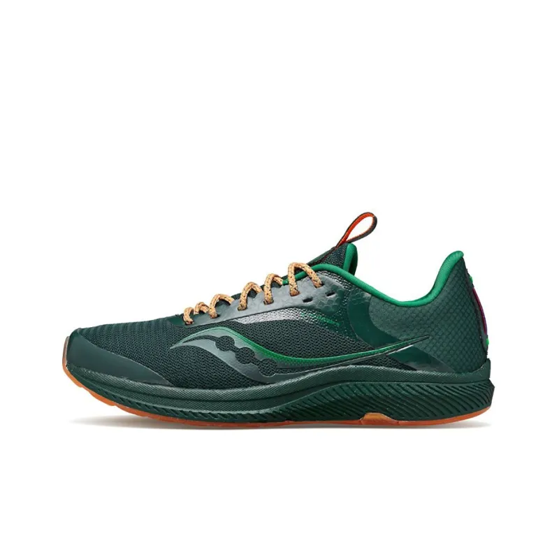Saucony Freedom 5 Cushioning Anti-Slip And Wear-Resistant Low-Top Casual Running Shoes Men's Dark Green-0