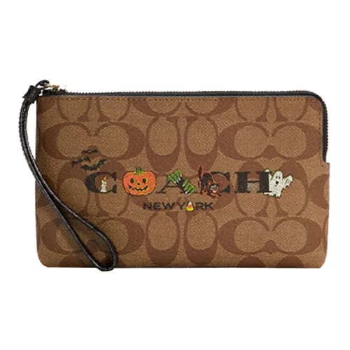 COACH Corner Zip Clutches