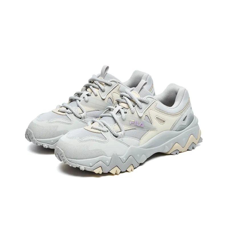FILA Oakmont 2 Cushioning Anti Slip And Wear Resistant Low Top Casual Shoes Women's Gray-1