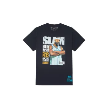 Mitchell & Ness x Slam Set in Sleeve T Shirt Unisex Black