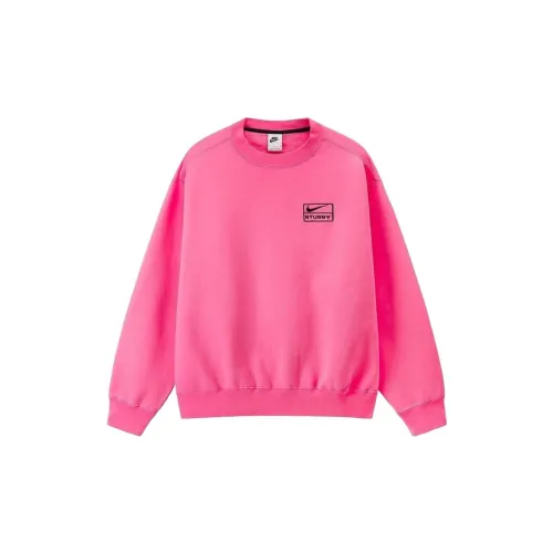 Stussy X Nike Sweatshirts Unisex Pink