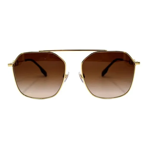 Burberry Sunglasses Unisex Gold/Gradient Brown