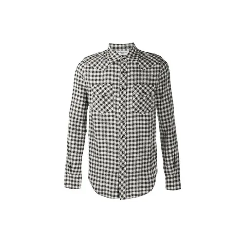 SAINT LAURENT Shirts Men Gray