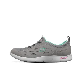 Skechers Gratis Anti-Slip Wear-Resistant Breathable Lightweight Low-Top Casual Shoes Women's Gray Green