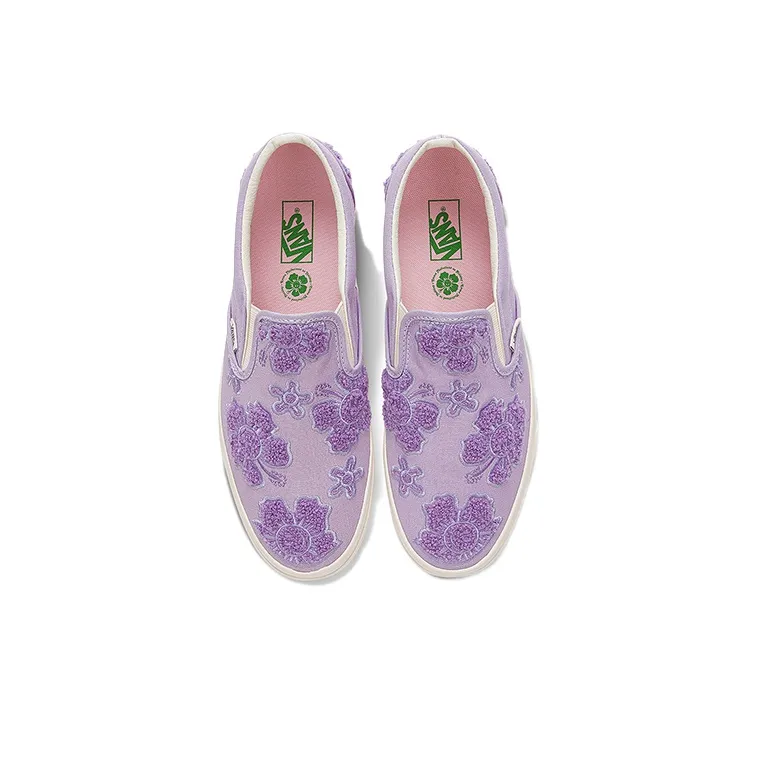 Vans Emma Mulholland On Holiday X Classic Slip On 'Whimsical Floral Embroidery'-2