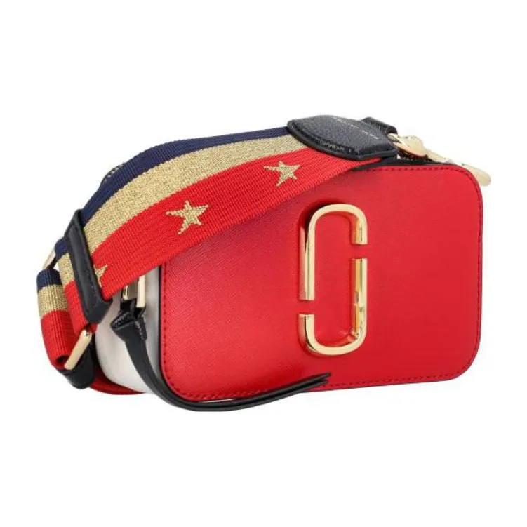 MARC JACOBS Leather Crossbody Bag Shoulder Bag Unisex Red-2