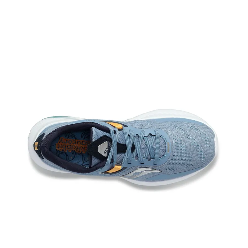 Saucony Guide 15 Running Shoes Women's Low-Top Blue/White/Silver-2