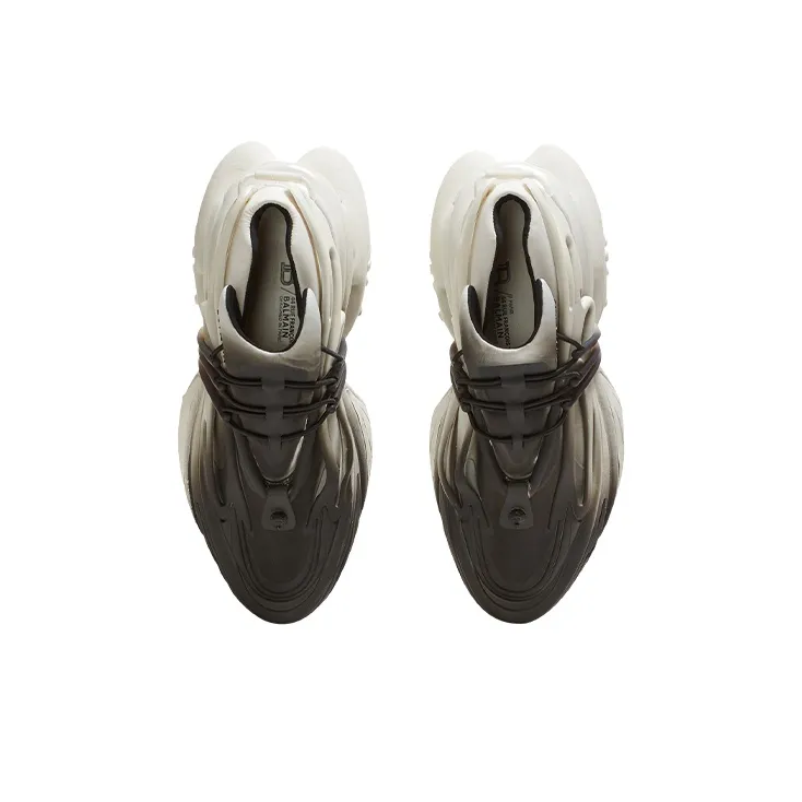 BALMAIN Unicorn Low 'White Black Gradient'-4