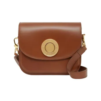 Burberry Elizabeth Calfskin Crossbody Bag Shoulder Bag Women's Brown
