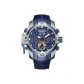 RGA3532-White Case Blue Dial Red Hands Blue Rubber Band