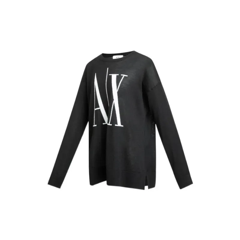 ARMANI EXCHANGE Logo Intarsia knit Jumper-2