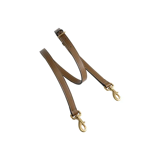 Luxury Care Artisan Workshop Cow Leather Shoulder Strap Bag Accessory Bag Strap Unisex Brown-1