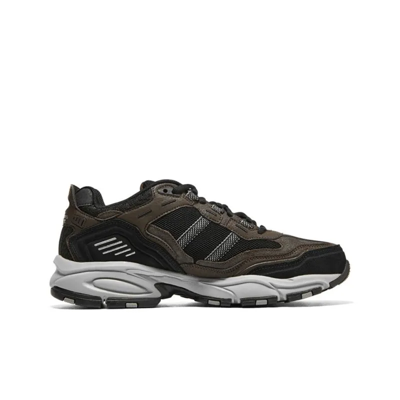 Skechers Vigor 2.0 Cushioned Anti Slip Wear Resistant Breathable Lightweight Low Top Casual Shoes Men's Black Brown-1
