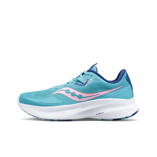 Saucony Guide 15 Running Shoes Women's Low-Top Blue/White/Pink