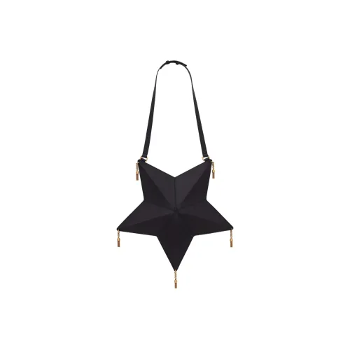 SAINT LAURENT ASTRO Cow Leather Handbags Shoulder Bags Women's Black