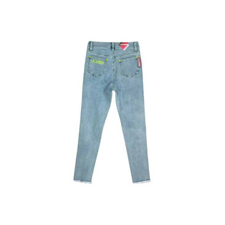 LALABOBO Pencil Pants Moderate Jeans Women's-1