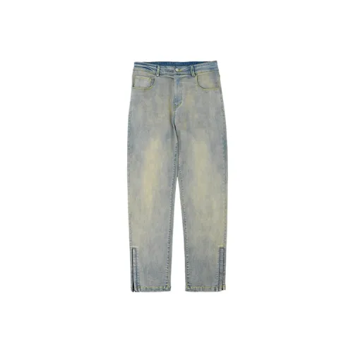 BENMYSHOWER Jeans Unisex Yellow Mud