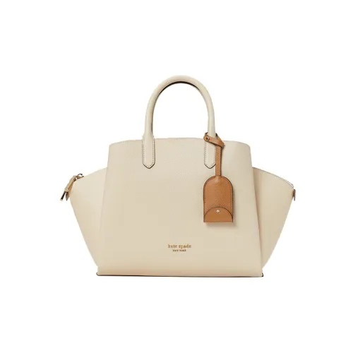 Kate Spade Refined Grain Leather Shoulder Bag, Crossbody Bag, Handbag Medium Size Women's Ivory