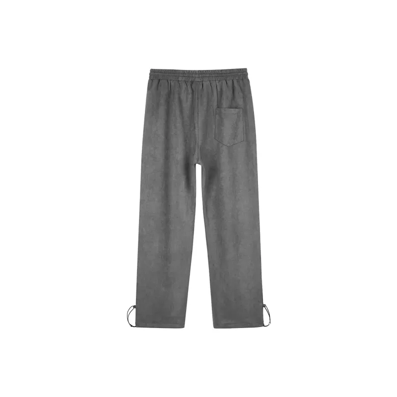 GUKUUL Straight Casual Pants Unisex Dark Gray-1