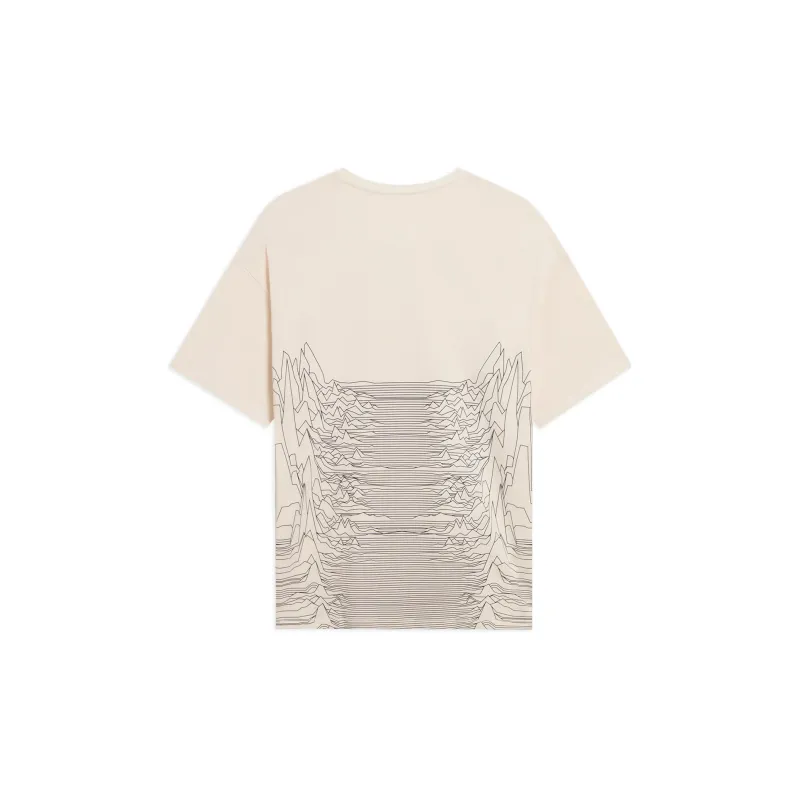 LiNing China Li Ning T Shirts Unisex Beige-1