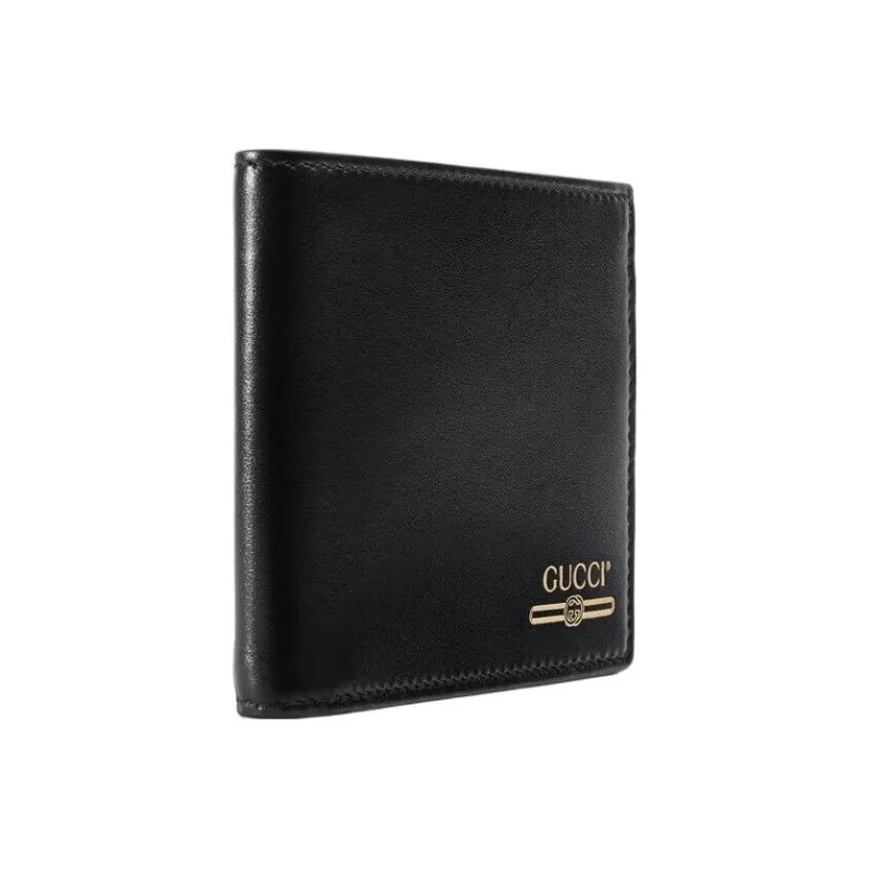 GUCCI Leather Coin Pocket Card Holder Wallet Regular Men's Black-1