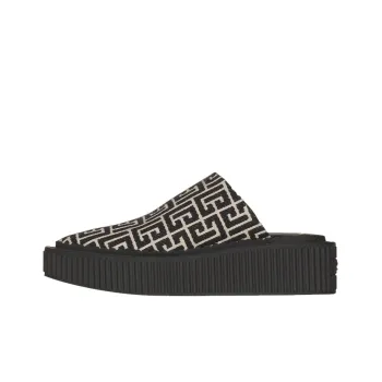BALMAIN Wrap-toe Slippers Men's Black