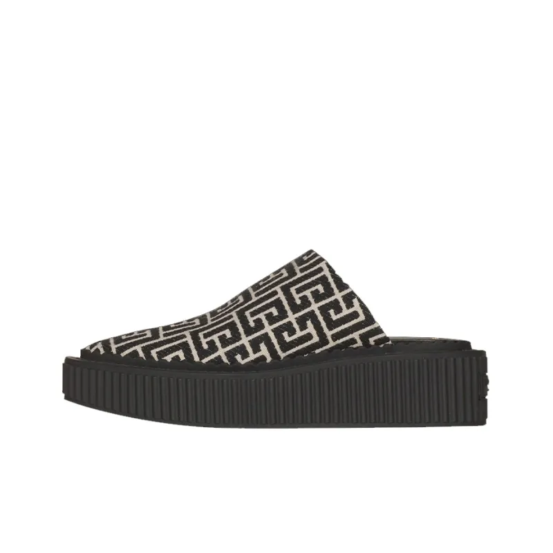 BALMAIN Wrap-toe Slippers Men's Black-0
