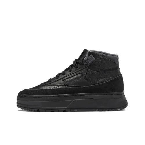 Reebok Club C Skateboard Shoes Women's Mid-Top Black