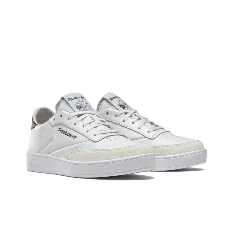 Reebok Club C Coverage Warm Slip-Resistant Low-Top Skateboard Shoes Unisex White Blue-2