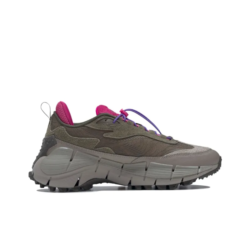 Reebok Zig Kinetica 2.5 Edge 'Army Green Pink'-1