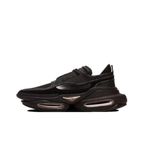 BALMAIN B Bold Cushioning, Wear Resistant Low Top Casual Shoes Men's Black