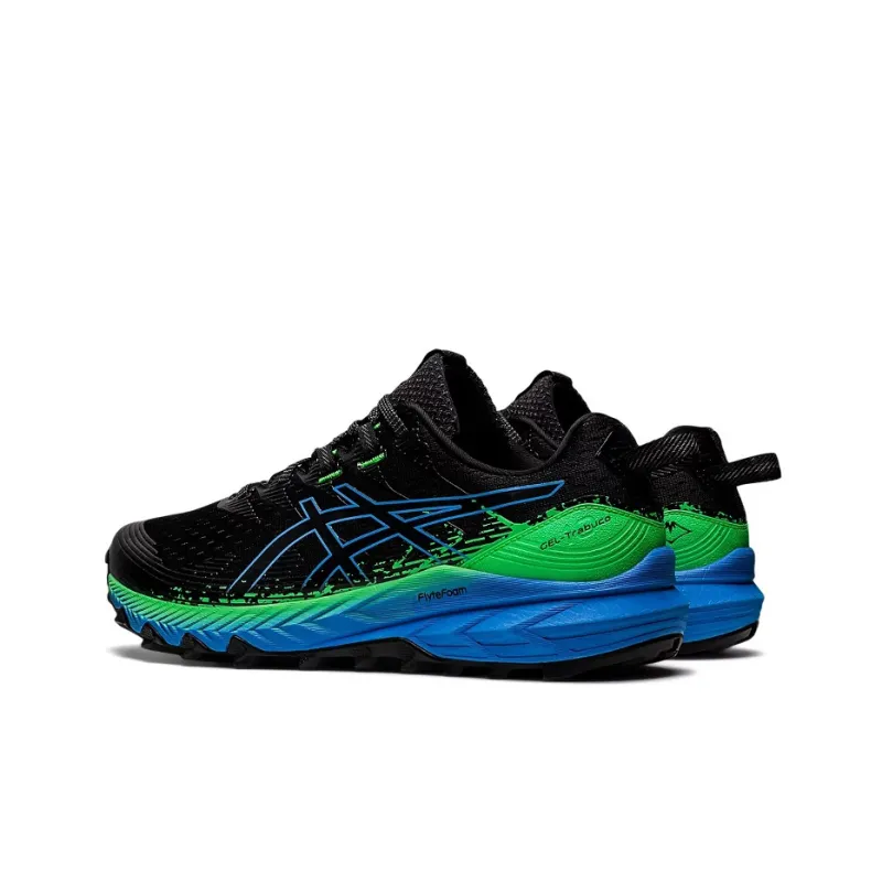 Asics Gel Trabuco 10 Black Blue Coast Green-3