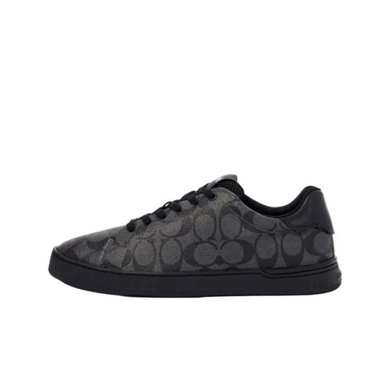 COACH Low Top Stylish Skateboarding Shoes Men's Black-0