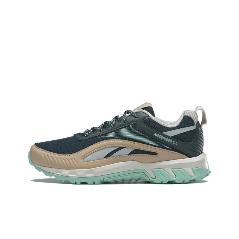 Reebok Ridgerider 6 Cushioned Slip-Resistant Low-Top Running Shoes Women's Green Brown-0