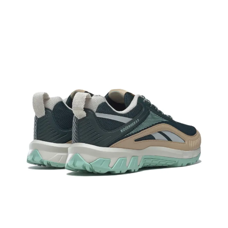 Reebok Ridgerider 6 Cushioned Slip-Resistant Low-Top Running Shoes Women's Green Brown-3