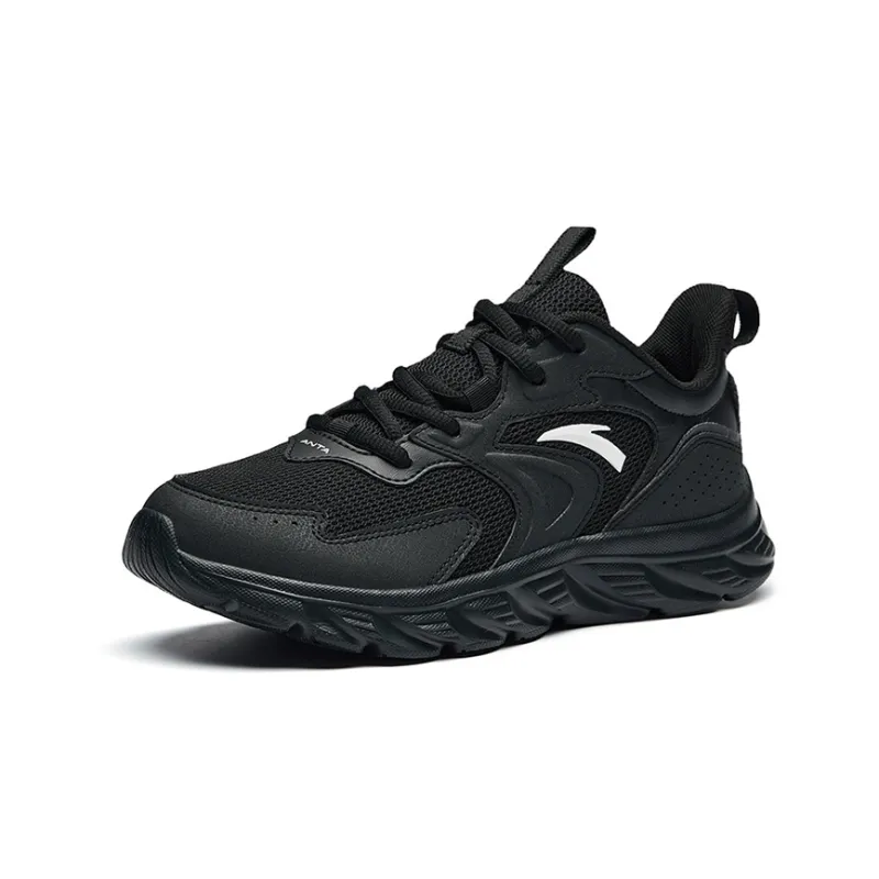 Anta Low Top Casual Running Shoes Women's Black-1