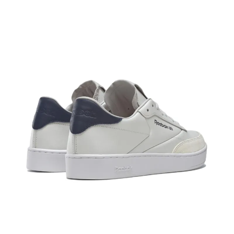 Reebok Club C Coverage Warm Slip-Resistant Low-Top Skateboard Shoes Unisex White Blue-3