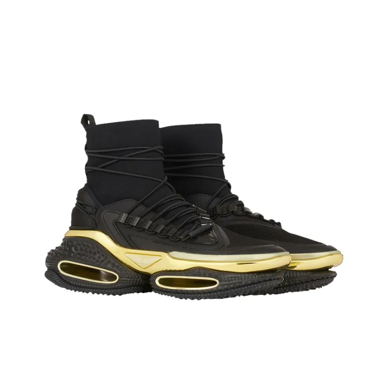 BALMAIN B-Bold Runner Casual Shoes Men's Black-2