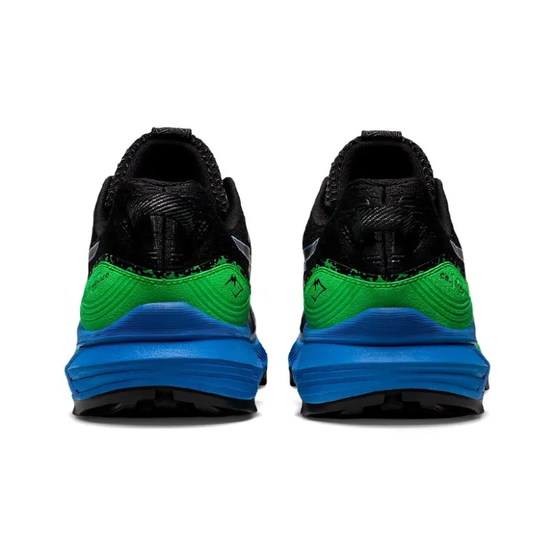 Asics Gel Trabuco 10 Black Blue Coast Green-4