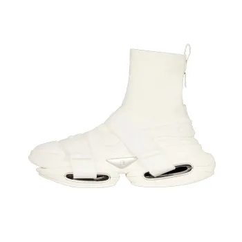 BALMAIN B Bold Cushioning Anti Slip And Wear Resistant High Top Sports Lifestyle Casual Shoes Men's White