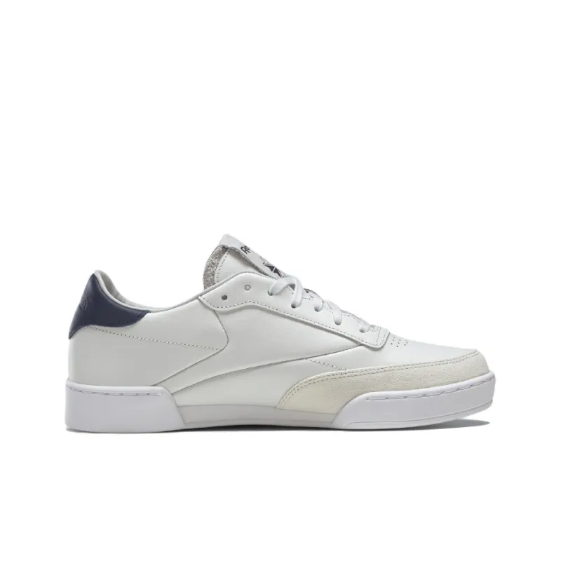 Reebok Club C Coverage Warm Slip-Resistant Low-Top Skateboard Shoes Unisex White Blue-1