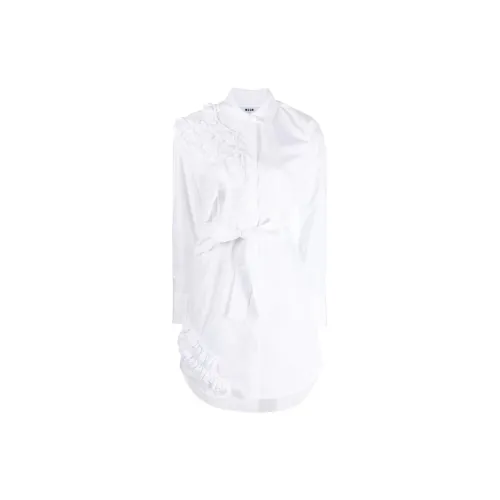 MSGM Long-Sleeved Dresses Women's White