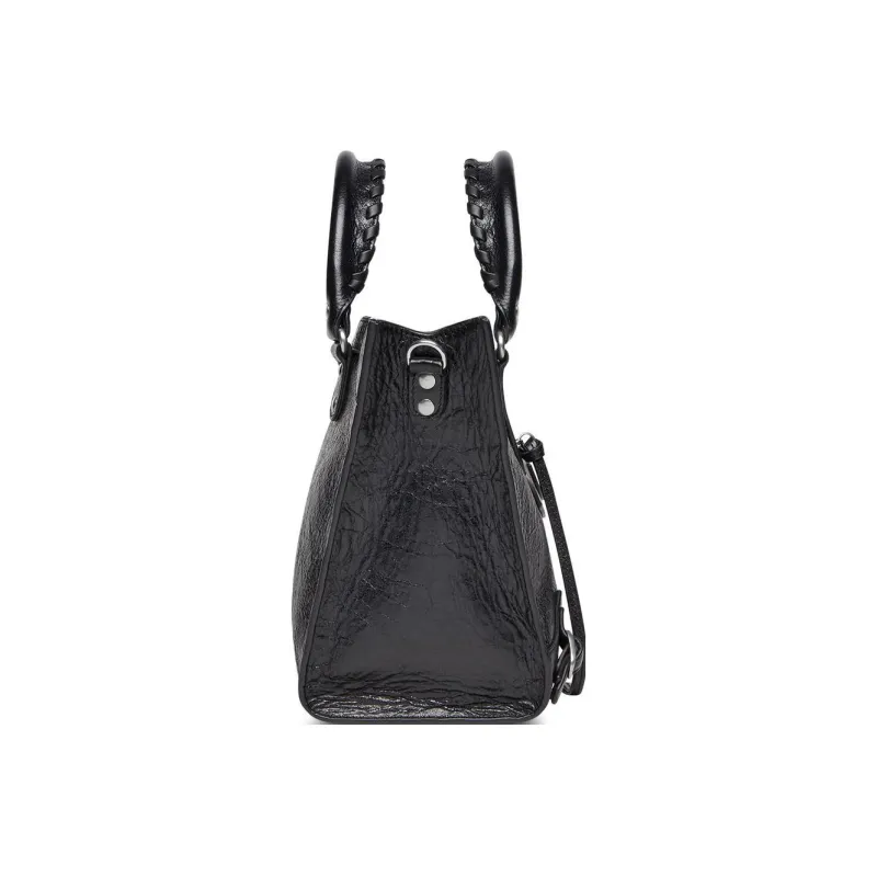 Balenciaga Neo Classic Lambskin Tote Bag Shopping Bag Shoulder Bag Crossbody Bag Handbag Medium Size Women's Black-3