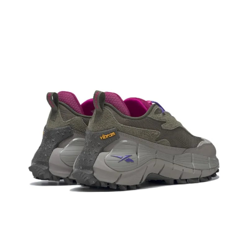 Reebok Zig Kinetica 2.5 Edge 'Army Green Pink'-3