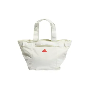 Adidas Polyamide Sports Bag, Tote Bag, Shopping Bag, Shoulder Bag, Handbag Regular Unisex White