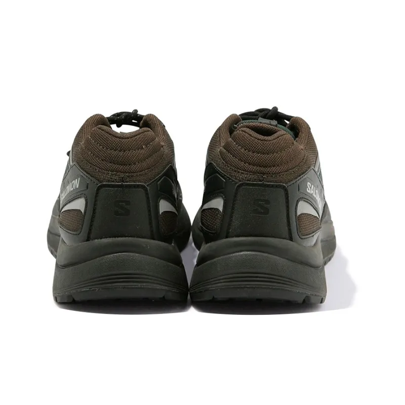 And Wander x SALOMON Odyssey 1 Cushioning Anti-Slip Wear-Resistant Breathability Low-Top Hiking Shoes Men's Green Brown-4