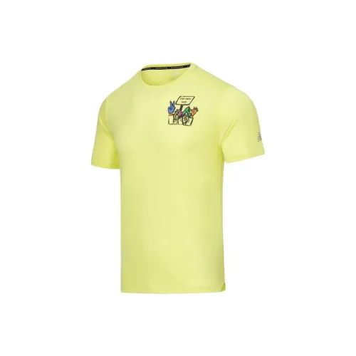 New Balance T-Shirts Men Yellow